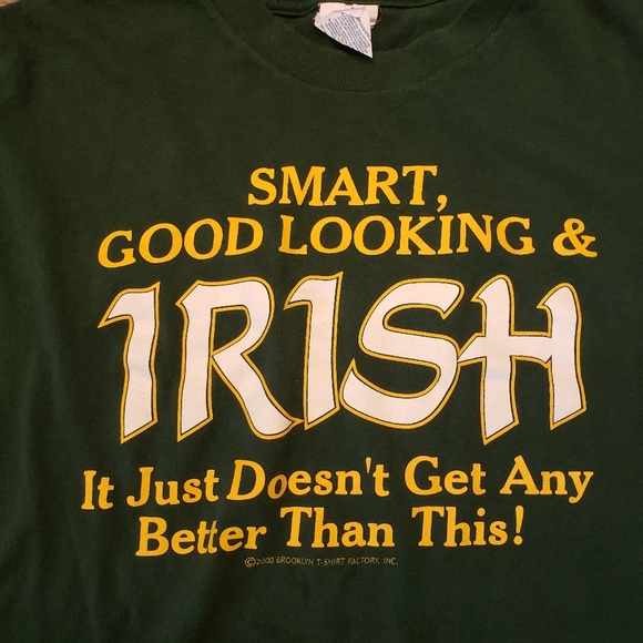 Vintage Irish Theme T Shirt Mens XXL Delta 2000 - Picture 1 of 6